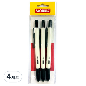 저스트클릭 네임펜F, Black, 12개