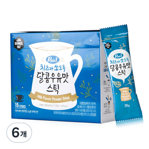 동일에프앤티 치즈가 쏘오옥 달콤우유맛 스틱, 20g, 15개입, 6개