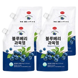 가림 블루베리 과육잼, 4개, 1kg
