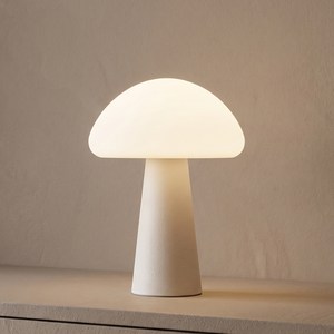 르엘 머쉬라이트 무선 LED 침실 수면 무드등, 화이트