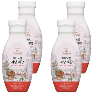 마이노멀 저당 케찹, 310g, 4개