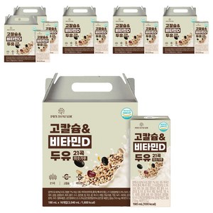 파이토메이드 고칼슘&비타민D 21곡 미숫가루 두유, 96개, 190ml