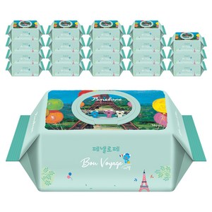 페넬로페 본보야지 에펠 아기물티슈 캡형, 75g, 70매, 20개