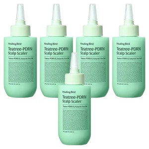 힐링버드 티트리 피디알엔 탈모증상완화 기능성 두피 스케일러, 250g, 5개