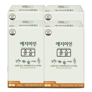 예지미인 윤슬 팬티라이너, 일반, 40개입, 4개