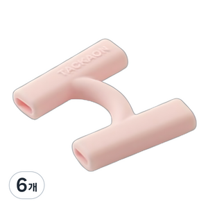 탁가온 유아용 젓가락 교정기, 핑크, 6개