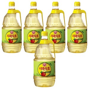 오뚜기 사과식초, 1.8L, 5개