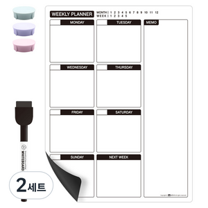 라온가가 스케줄보드 세트 위클리, 2세트