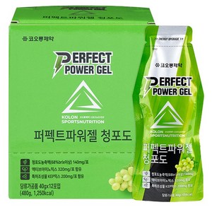 코오롱제약 퍼펙트 파워젤 청포도 12p, 1개, 480g