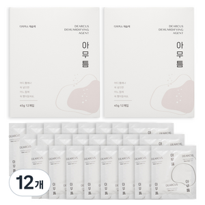 디어커스 아무틈 제습제 본품 12p, 540g, 12개