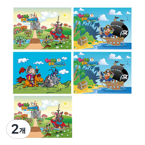 풀컬러즈 남아용 뜯어쓰는 동화스케치북 5p 랜덤 발송, 345 x 248 mm, 30매, 2개