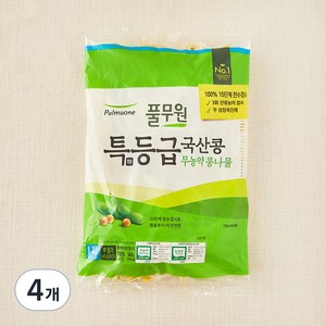 풀무원 특등급 국산콩 무농약 콩나물, 340g, 4개