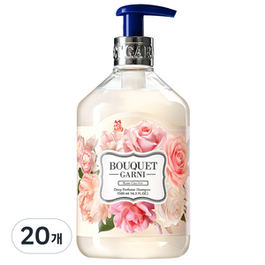 부케가르니 딥퍼퓸 샴푸 로즈가든, 500ml, 20개