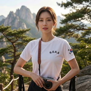 서바이벌 밀리터리 ROKA 쿨링 메쉬 티셔츠, 화이트