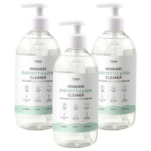 하이비 젖병 식기세정제 액상 용기 무향, 3개, 500ml
