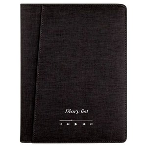 화신 고급 가죽 트윈링 다이어리 나만의 다이어리 리스트, 다크그레이, 1개