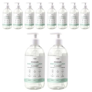 하이비 젖병 식기세정제 액상 용기 무향, 10개, 500ml