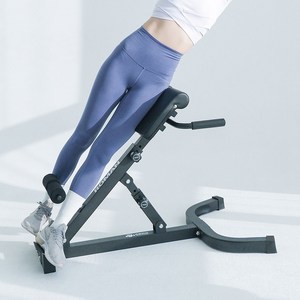 이노이 접이식 하이퍼 백익스텐션 8단 높이조절 5단 각도조절 로만체어, 블랙
