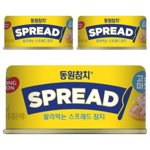 동원참치 스프레드 고소마요, 100g, 3개