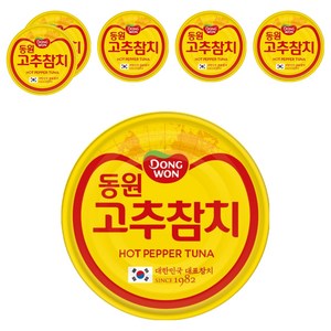 동원참치 고추 참치, 150g, 6개