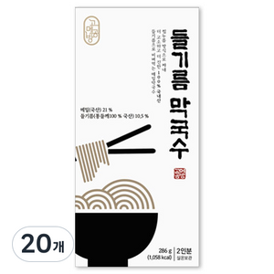 고메공방 들기름 막국수, 286g, 20개