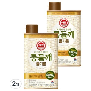 해표 통들깨 들기름, 2개, 350ml