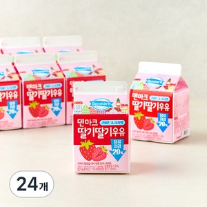 덴마크 딸기딸기 우유, 300ml, 24개