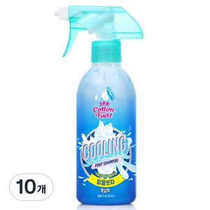 온더바디 코튼풋 발을 씻자 풋샴푸 쿨링, 1개입, 10개, 385ml
