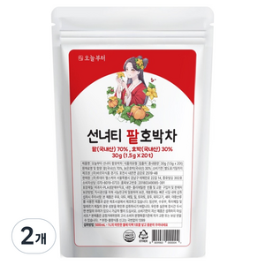 오늘부터 선녀티 팥호박차, 1.5g, 20개입, 2개