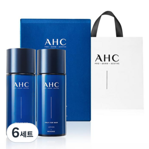 AHC 온리포맨 스킨케어 2종 + 쇼핑백 세트, 6세트