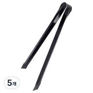 월드크린 숯집게 35cm, 검정, 5개