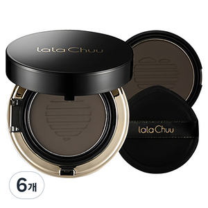 라라츄 헤어쿠션 15g + 리필 15g, 다크브라운, 6개