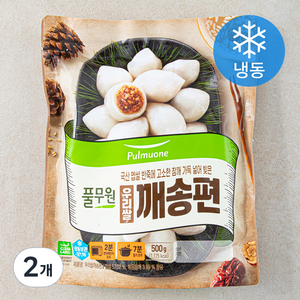 풀무원 우리쌀 깨송편 (냉동), 500g, 1개입, 2개