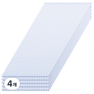 PLA 벌크화이트 벤티사이즈 빨대 250mm, 200개입, 4개