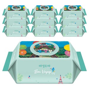 페넬로페 본보야지 에펠 아기물티슈 캡형, 75g, 70매, 10개