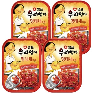 샘표 우리엄마 명태채볶음, 50g, 4개