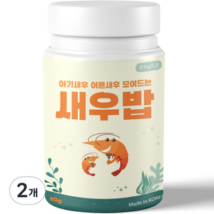 페이토 새우밥 갑각류 사료, 60g, 2개