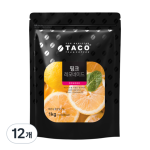 타코 핑크레모네이드, 1kg, 1개입, 12개, 1kg