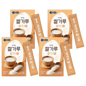 베베쿡 유기농 이유식 쌀가루 중기1 200g, 4개