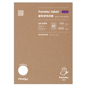 폼텍 레이저&잉크젯 레이저 광택 라벨, 100개