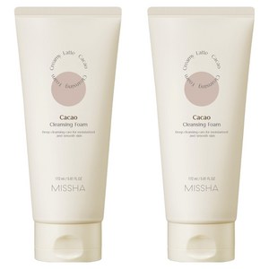 미샤 크리미 라떼 클렌징 폼 카카오, 172ml, 2개