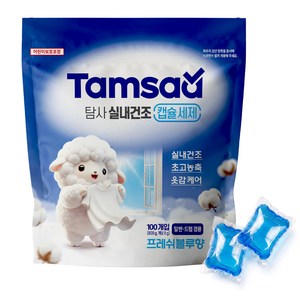 탐사 초고농축 실내건조 캡슐세제 비누향, 1개, 100개입 골드박스 특가