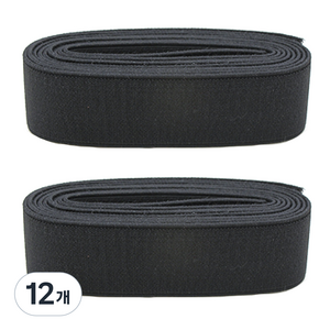 해피베어스 고무줄 30mm, 블랙, 12개