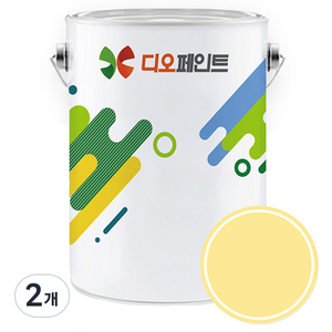 디오페인트 세라믹 플러스 결로 곰팡이 방지용 페인트, 비비드3 버터컵, 4L, 2개