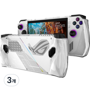 스페이스쉴드 에이수스 ROG Ally 호환 클리어 TPU 케이스, 3개