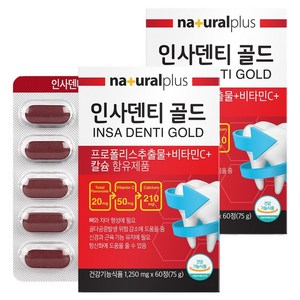 내츄럴플러스 인사덴티 골드, 60정, 2개