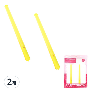 파티쇼 LED 야광봉 45cm 2p, 옐로우, 2개