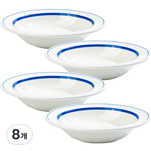 시라쿠스 메이플 찬기 L 16cm, 라인블루, 8개