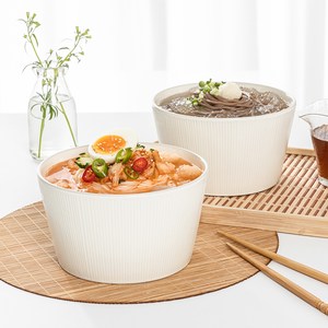 윤도자기 메종오브제 차곡 냉면기, 아이보리, 2개