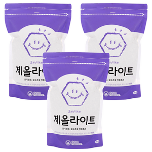소다스쿨 제올라이트 탈취제, 1kg, 3개
